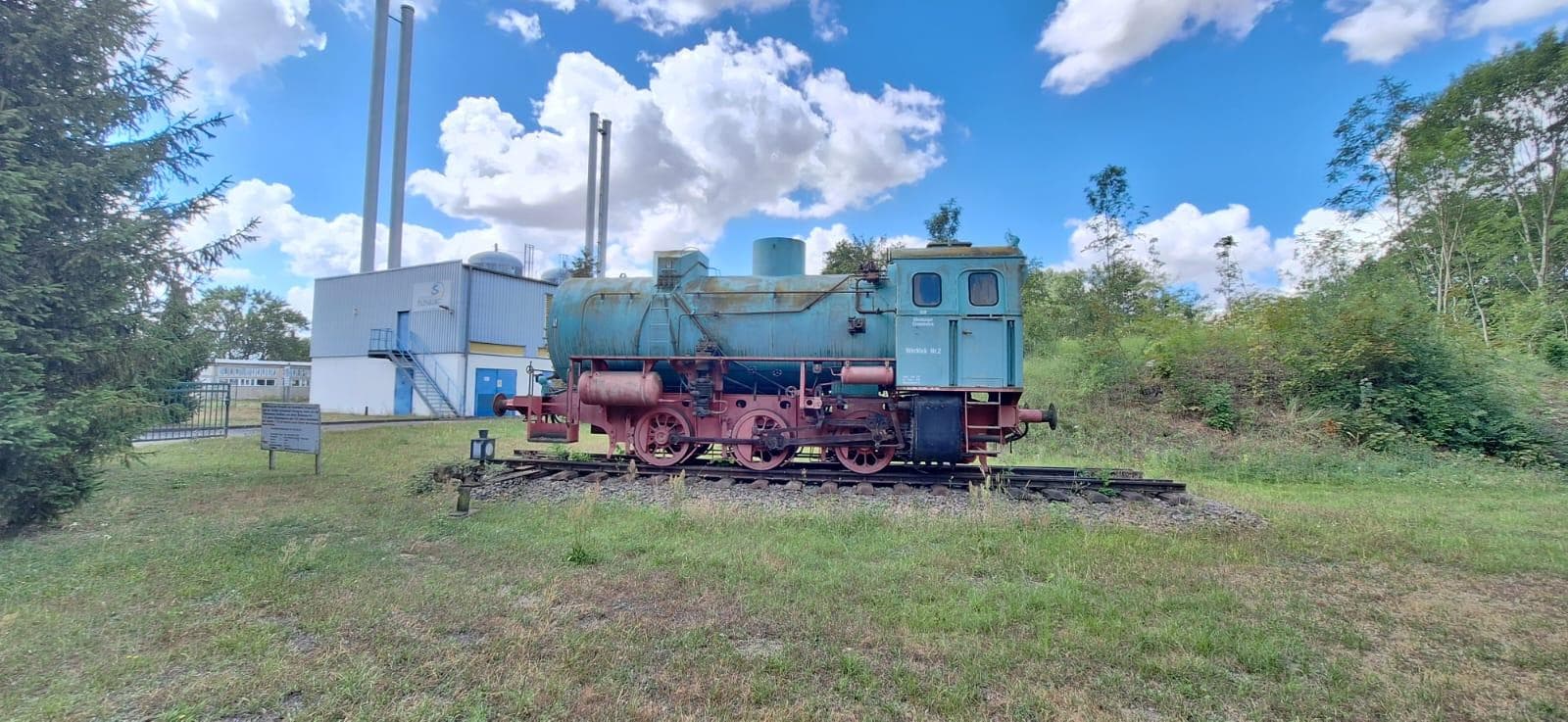 Historische Dampfspeicherlok der Eilenburger Chemiewerke