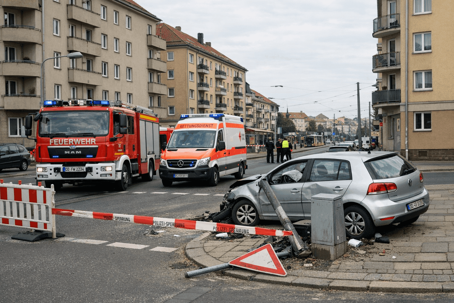 Feuerwehr Dresden im Doppel-Einsatz
